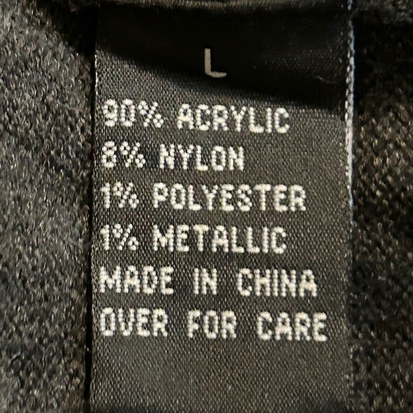 ALYX Dress Large Metallic Trim Shift Dress Black Silver Workwear - Picture 7 of 7